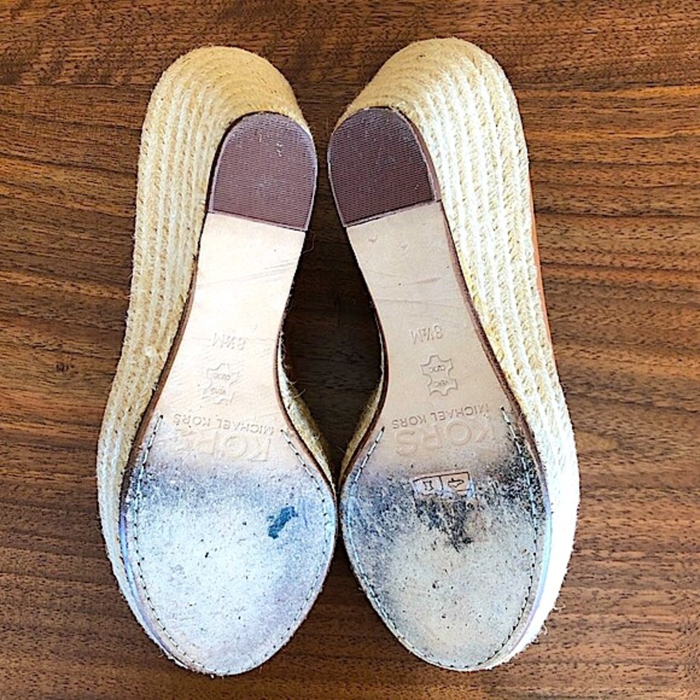 ❌SOLD❌ Michael KORS Sandals, Leather Open Toe ESPADRILLE! - Picture 7 of 16